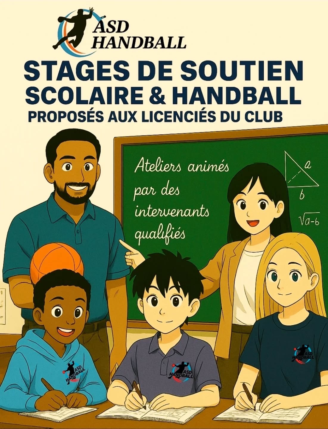 STAGES DE SOUTIEN SCOLAIRE &&nbsp;HANDBALL